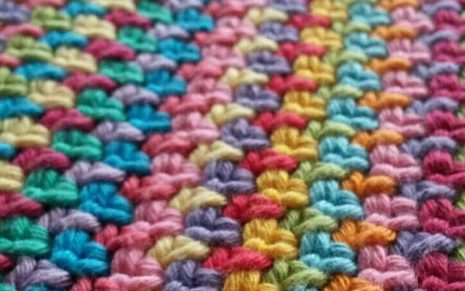 How to crochet the moss stitch