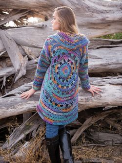 ANNIE'S SIGNATURE DESIGNS: Harbor Lights Circle Jacket Crochet Pattern