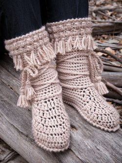 Mukluk Crochet Booties Pattern