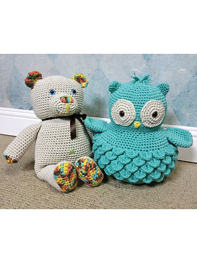 Cotton Bear & Ollie Owl Crochet Pattern