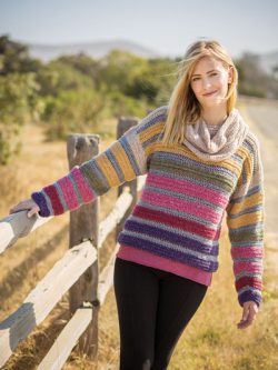 Shades of Dawn Sweater Crochet Pattern