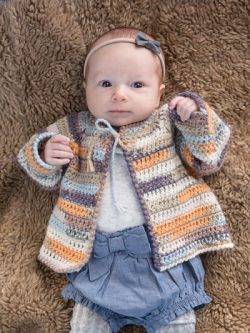 Love & Hugs Cardi & Hat Crochet Pattern