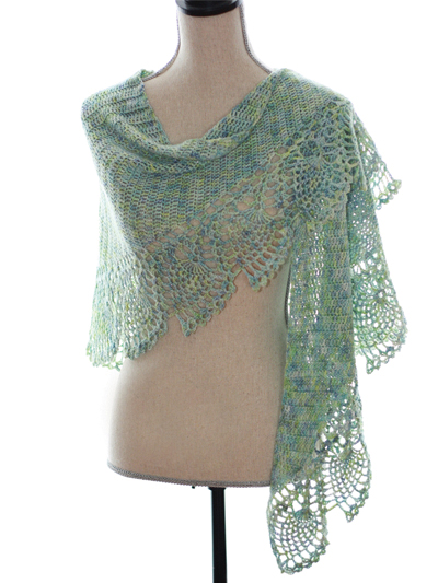 Sea Glass Shawl Crochet Pattern
