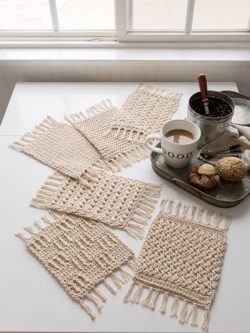 Rustic Mug Rugs Crochet Pattern