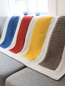 Color Block Afghan Crochet Pattern