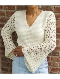 Bell Sleeve Top Crochet Pattern