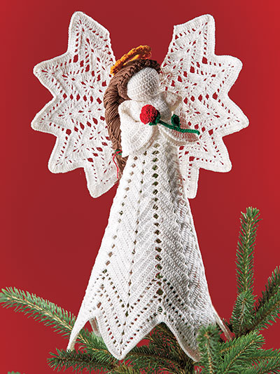 A Very Crochet Christmas - angel tree topper