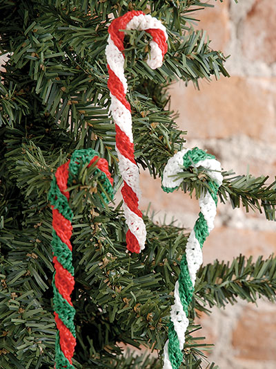 A Very Crochet Christmas - tree candy canes
