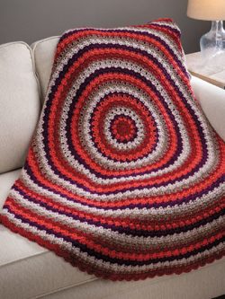 Roundabout Autumn Throw Crochet Pattern