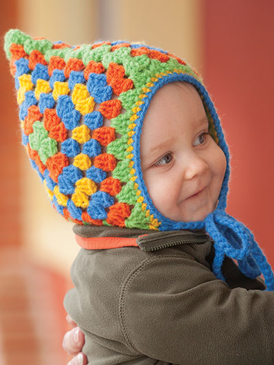A Granny Square Christmas - baby hat