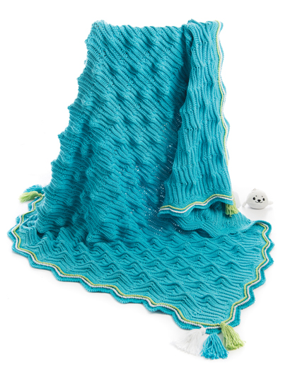 Crest Of A Wave Blanket Crochet Pattern