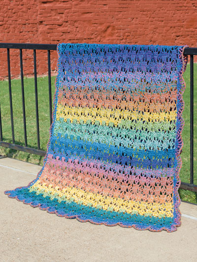 On-Point Lace Throw Crochet Kit