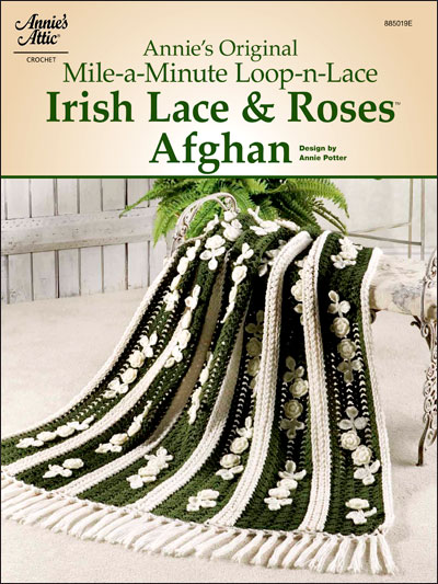 Loop-N-Lace Irish Roses Afghan Crochet Pattern