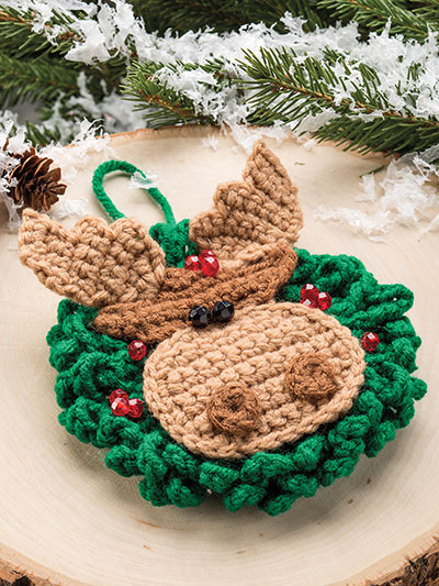 reindeer ornament christmas crochet patterns