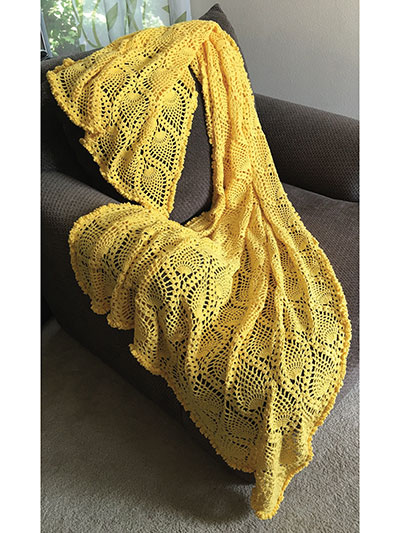 Sunny Pineapple Afghan Crochet Pattern