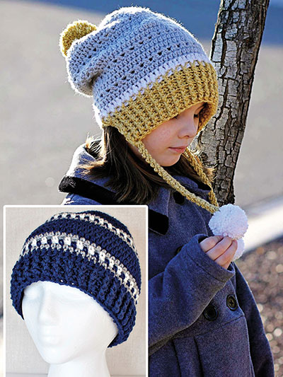 Gracie & Snowy Day Hat Crochet Pattern Set