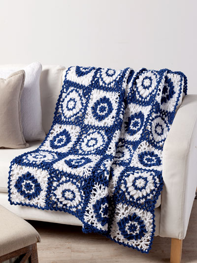 Moroccan Tiles Afghan Crochet Pattern