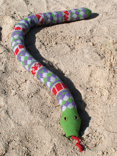 Fair Isle Snake Crochet Pattern